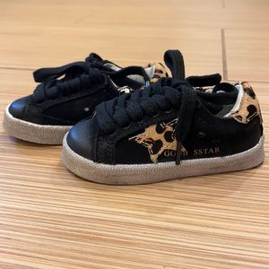 Brand new baby Golden Goose black and leopard